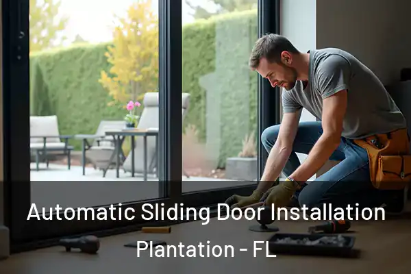 Automatic Sliding Door Installation Plantation - FL